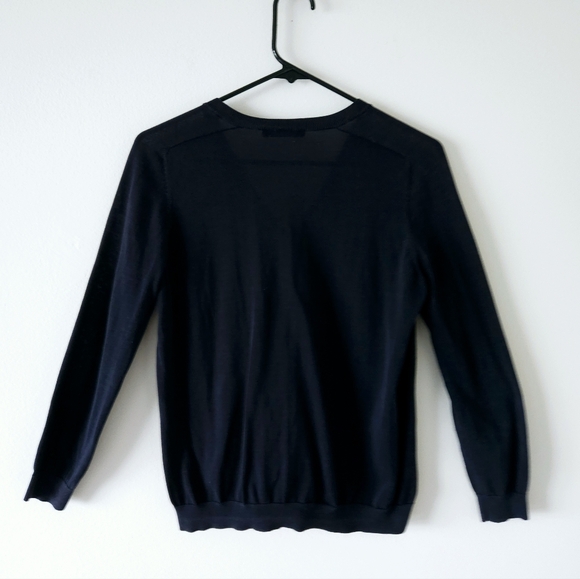 💙 COS 💙denim and black cotton top long sleeves size small 💙 - Picture 3 of 5